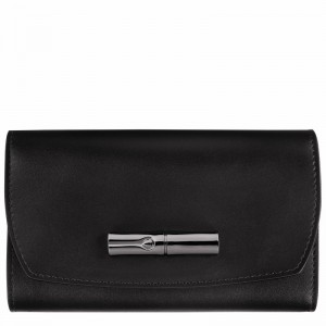 Longchamp Le Roseau Kadın Cüzdan Siyah Türkiye | 30002HCN001