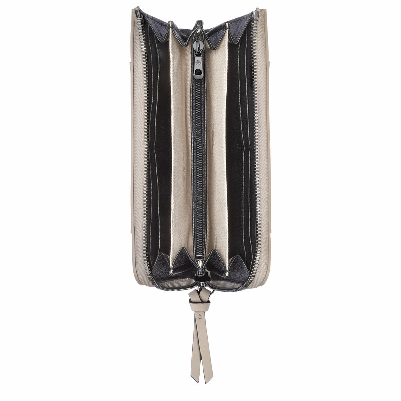 Longchamp 3D Zip around Erkek Cüzdan Gri Türkiye | L3418HCV299-