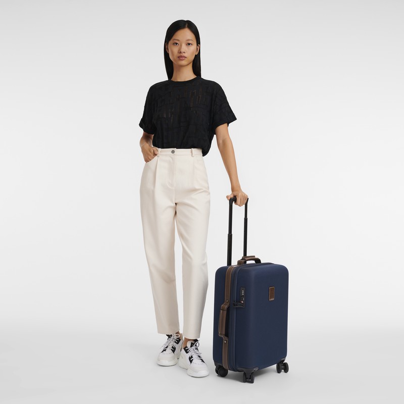 Longchamp Boxford S Erkek Bavul Mavi Türkiye | 24017080127-