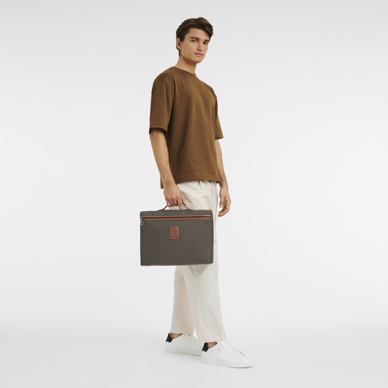 Longchamp Boxford S Erkek Evrak Çantası Kahverengi Türkiye | L2182080042