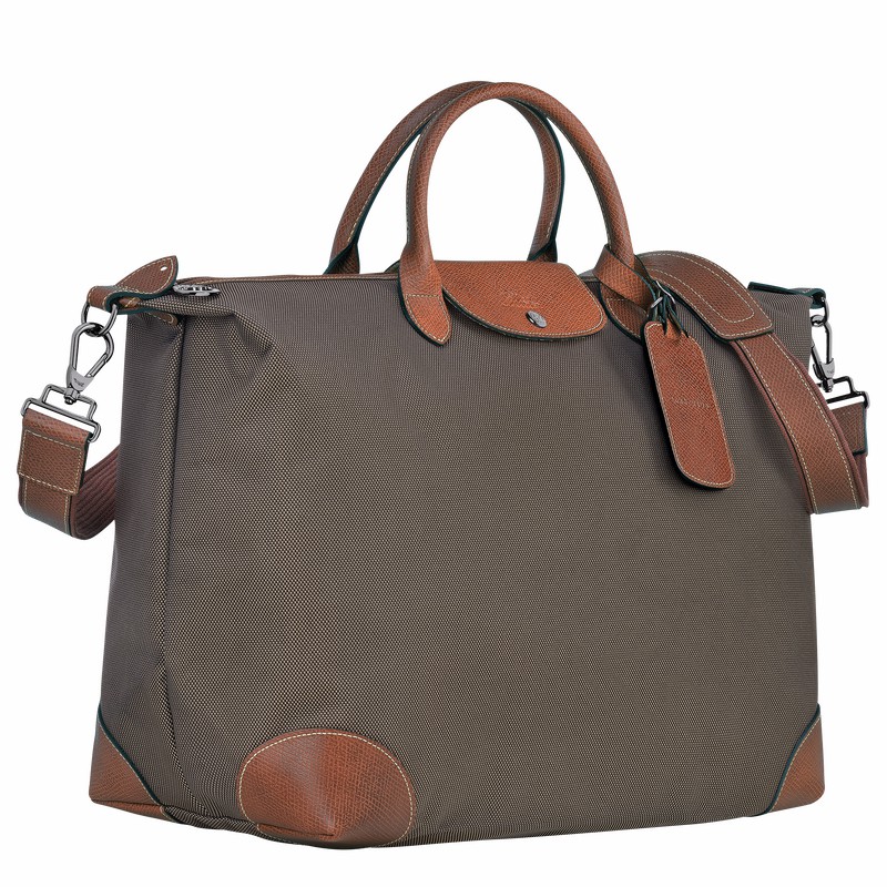 Longchamp Boxford S Kadın Seyahat Çantası Kahverengi Türkiye | L1624080042