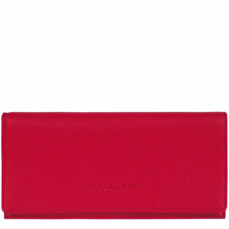 Longchamp Le FOULONNÉ Continental Kadın Cüzdan Kırmızı Türkiye | L3044021C39