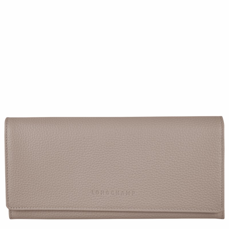 Longchamp Le FOULONNÉ Continental Kadın Cüzdan Gri Türkiye | L3044021P55