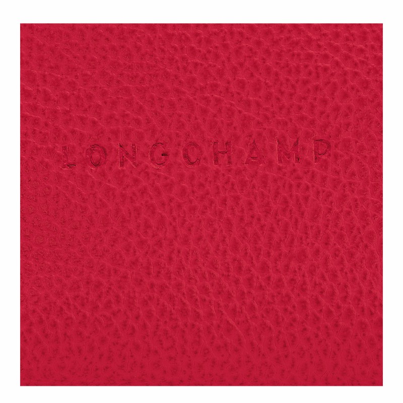 Longchamp Le FOULONNÉ Kadın Bozuk Para Cüzdanı Kırmızı Türkiye | L3686021C39