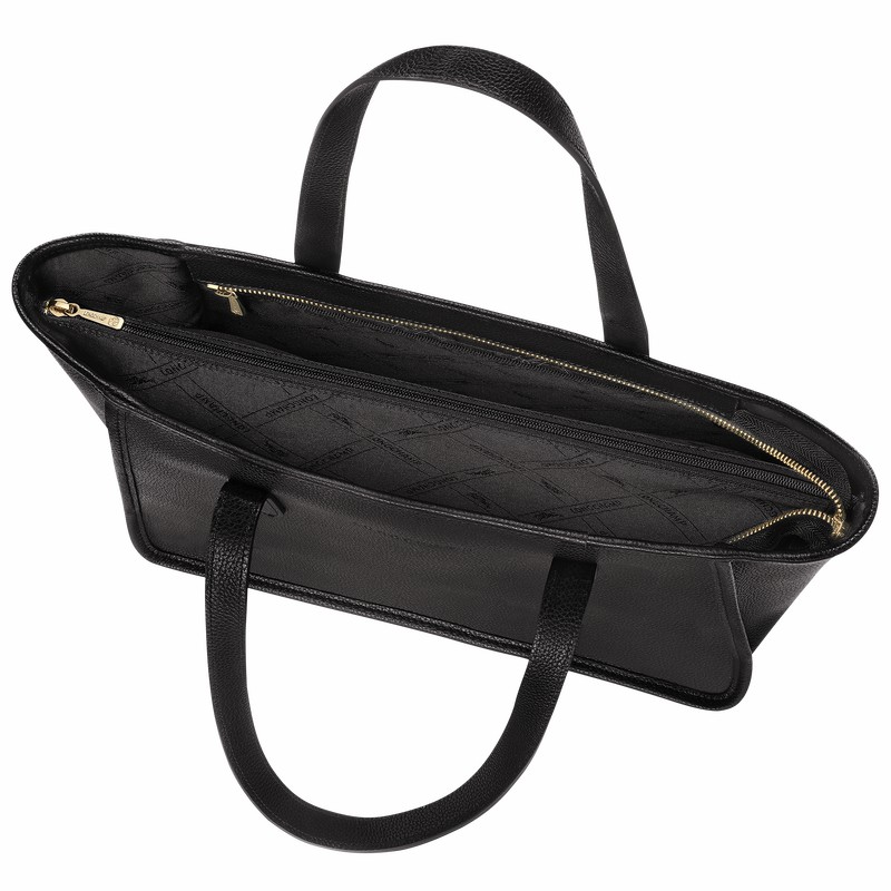 Longchamp Le FOULONNÉ L Kadın Tote Çanta Siyah Türkiye | 10190021001