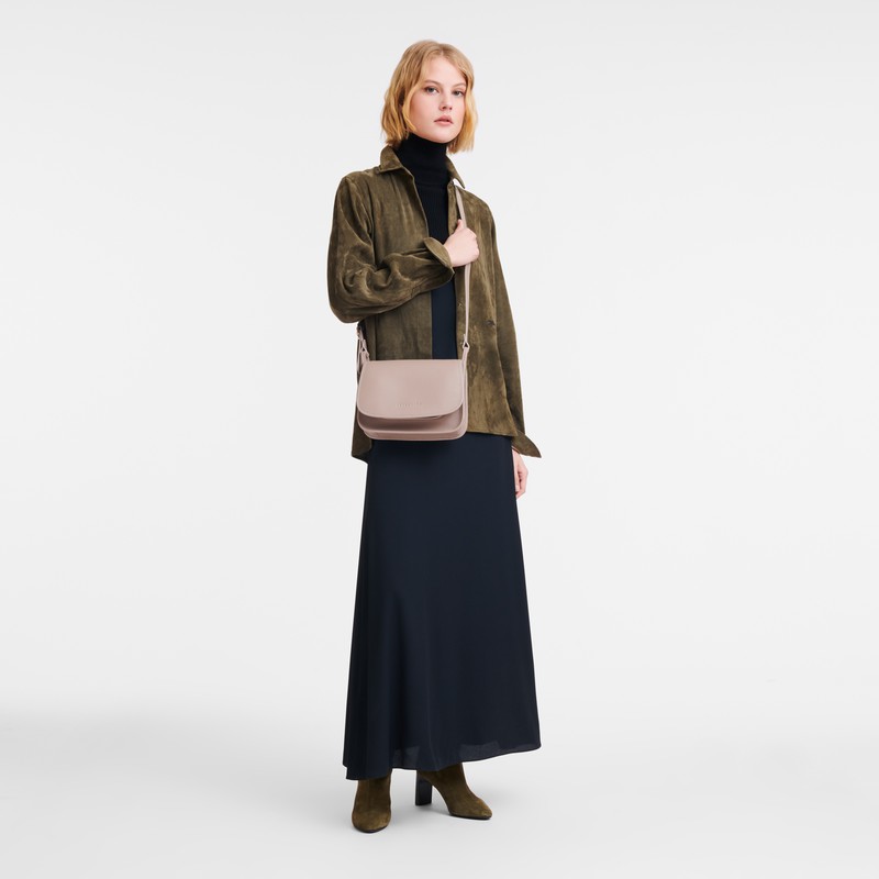 Longchamp Le FOULONNÉ M Kadın Çapraz Askılı Çanta Gri Türkiye | 10135021P55