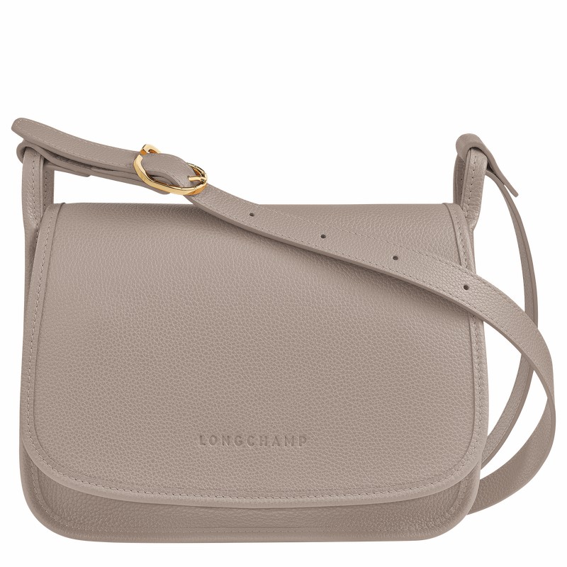 Longchamp Le FOULONNÉ M Kadın Çapraz Askılı Çanta Gri Türkiye | 10135021P55