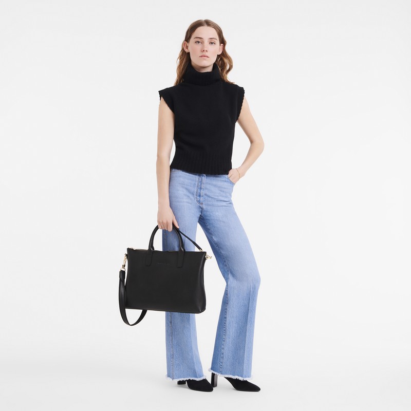 Longchamp Le FOULONNÉ S Erkek Evrak Çantası Siyah Türkiye | 20032021001-