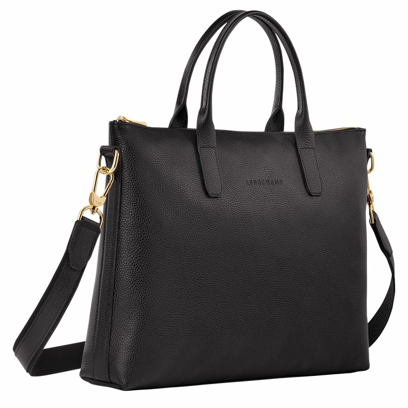 Longchamp Le FOULONNÉ S Erkek Evrak Çantası Siyah Türkiye | 20032021001-