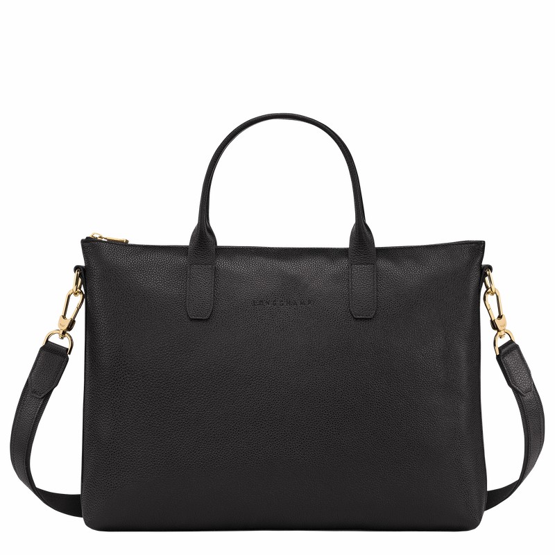 Longchamp Le FOULONNÉ S Erkek Evrak Çantası Siyah Türkiye | 20032021001-