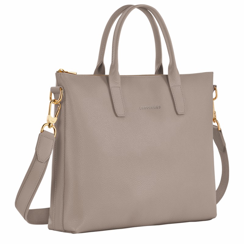 Longchamp Le FOULONNÉ S Kadın Evrak Çantası Gri Türkiye | 20032021P55