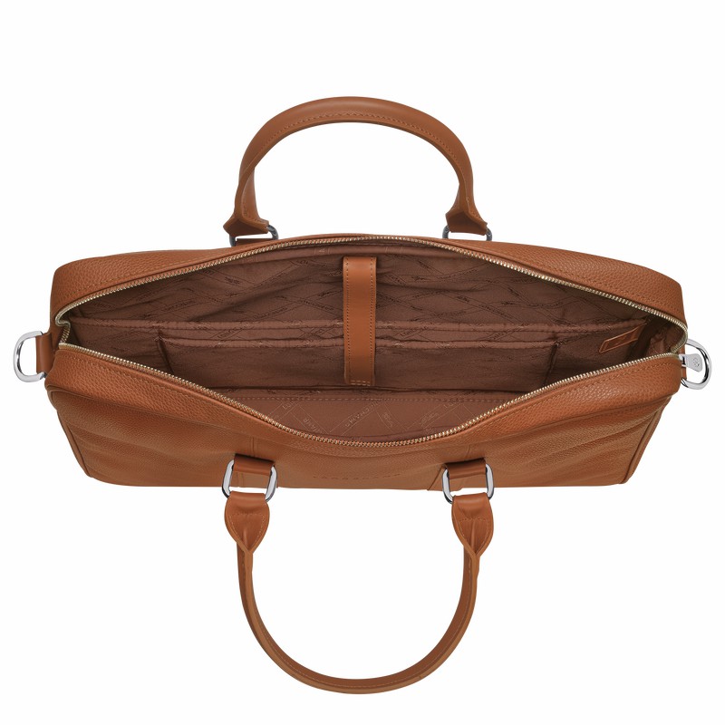 Longchamp Le FOULONNÉ S Kadın Evrak Çantası Caramel Türkiye | L2122021F72