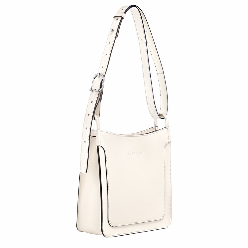 Longchamp Le FOULONNÉ S Kadın Hobo Çanta Beyaz Türkiye | 10272HFI037