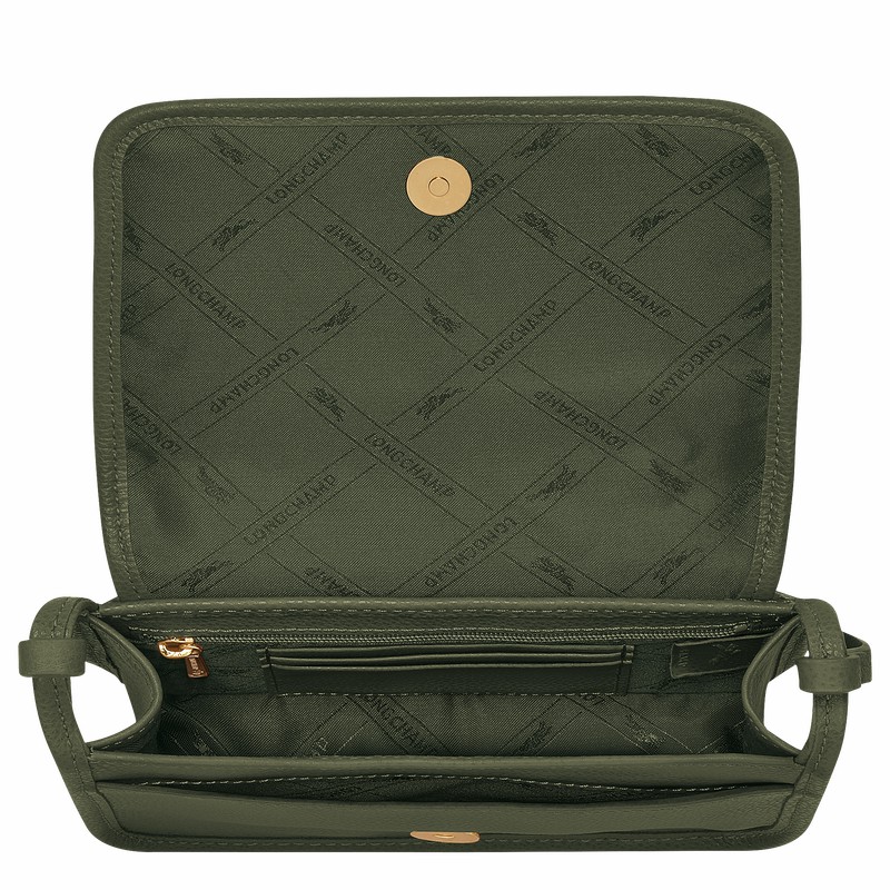 Longchamp Le FOULONNÉ XS Kadın Clutch Haki Türkiye | 10133021892