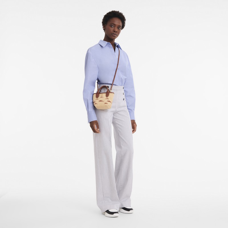Longchamp Le Panier Pliage XS Kadın El Çantası Kahverengi Türkiye | 10206HCF035