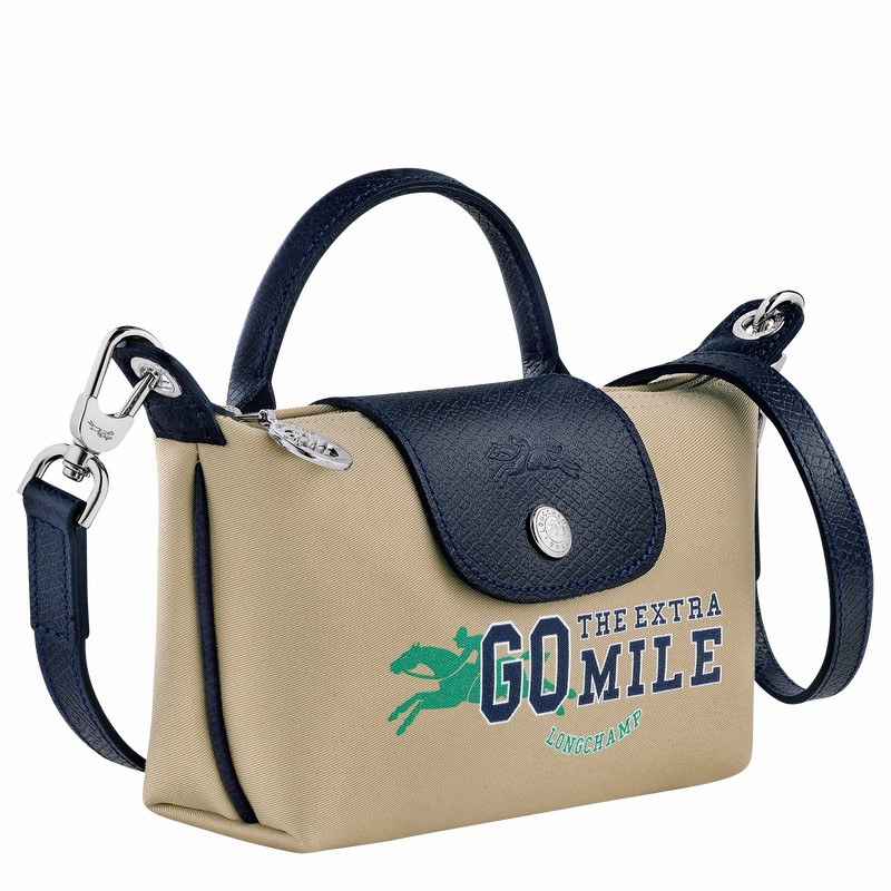 Longchamp Le Pliage Collection XS Kadın Kese Çanta Bej Rengi Türkiye | 34205HFG005