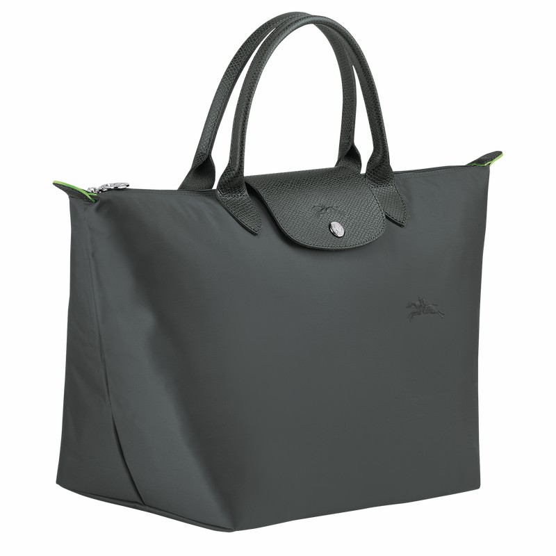 Longchamp Le Pliage Green M Kadın El Çantası Koyu Gri Türkiye | L1623919P66
