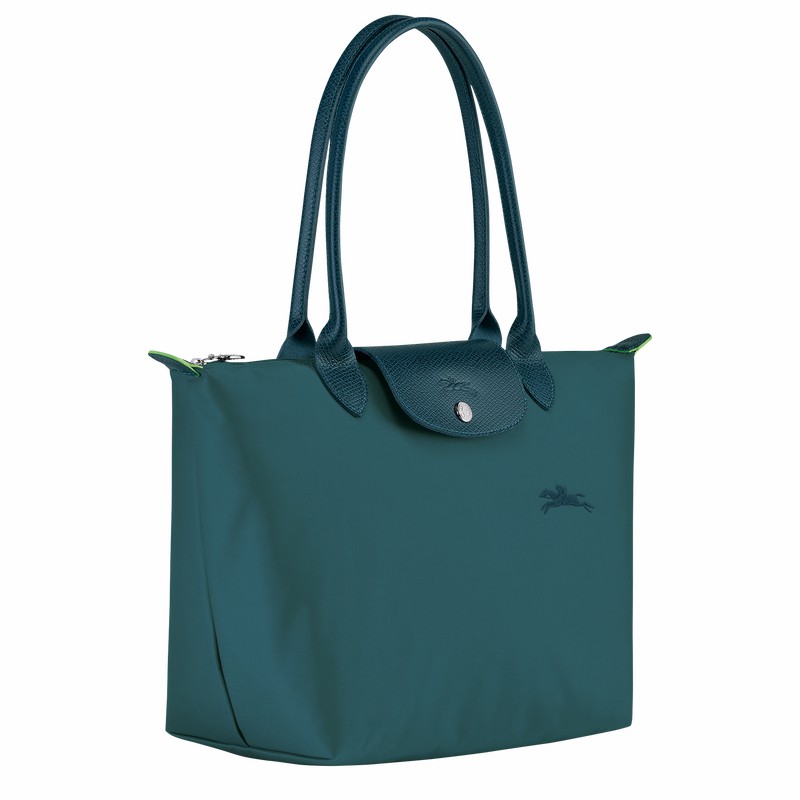Longchamp Le Pliage Green M Kadın Tote Çanta Tavuskuşu Türkiye | L2605919P89
