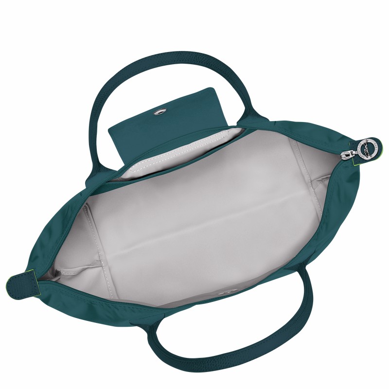 Longchamp Le Pliage Green M Kadın Tote Çanta Tavuskuşu Türkiye | L2605919P89