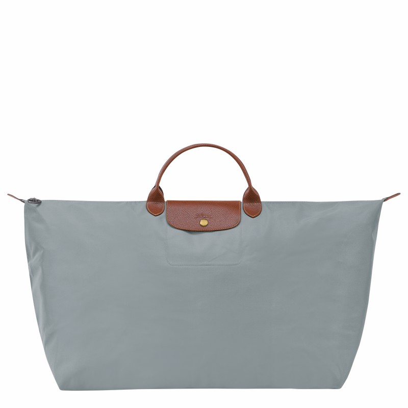 Longchamp Le Pliage Original M Kadın Seyahat Çantası Gri Türkiye | L1625089P80