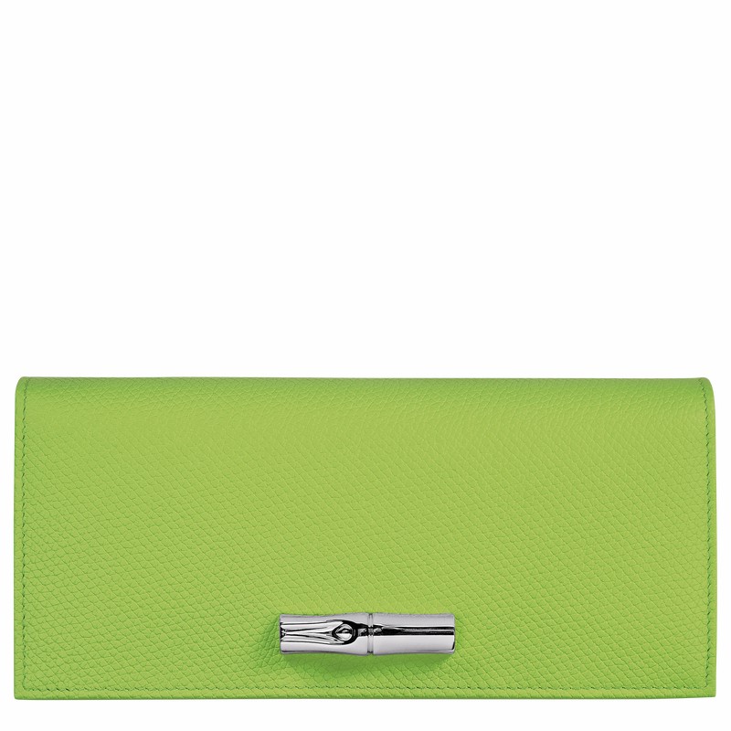 Longchamp Le Roseau Flap Kadın Cüzdan Yeşil Türkiye | L3044HFP355
