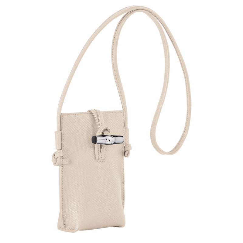 Longchamp Le Roseau Kadın Kılıf Beyaz Türkiye | 34180HFP555