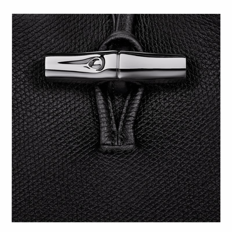 Longchamp Le Roseau Kadın Kılıf Siyah Türkiye | 34180HFP001