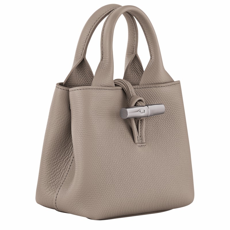 Longchamp Le Roseau XS Kadın El Çantası Gri Türkiye | 10278HFP266