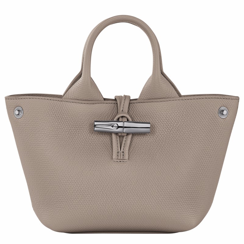 Longchamp Le Roseau XS Kadın El Çantası Gri Türkiye | 10278HFP266