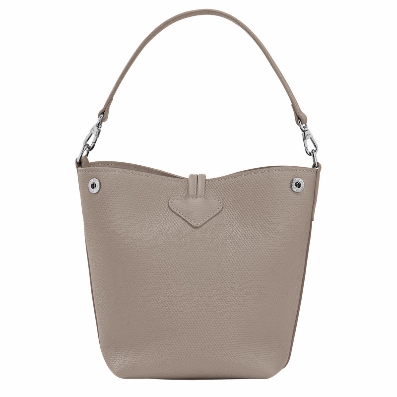 Longchamp Le Roseau XS Kadın Kova Çanta Gri Türkiye | 10279HFP266